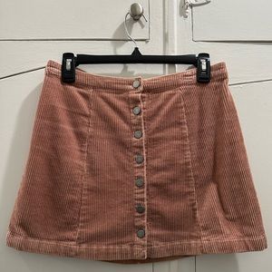 Corduroy mini skirt